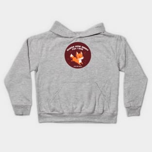 Guess how many fox I give!! Cool Funny Fox with Balloons in Space animal lover quote artwork Kids Hoodie